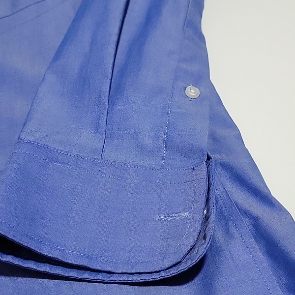 Amazon Essentials Classic Blue Button-Up - Picture 9 of 10